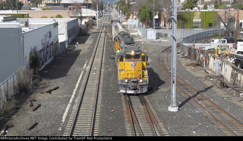 UP 1466 LSF51 09 into Redwood Jct